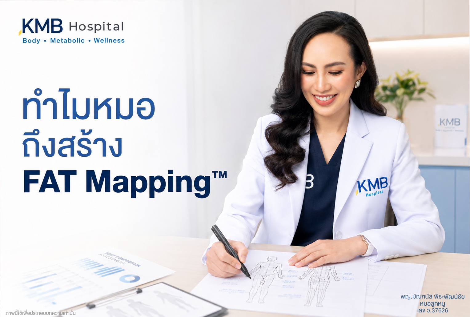 หมอลูกหนูอธิบายแนวคิดในการพัฒนา FAT Mapping ก่อนการดูดไขมัน    FAT Mapping™ เริ่มต้นจากคำถามง่าย ๆ ว่า "เราจะเข้าใจร่างกายของคนไข้ให้มากขึ้นได้อย่างไร"
