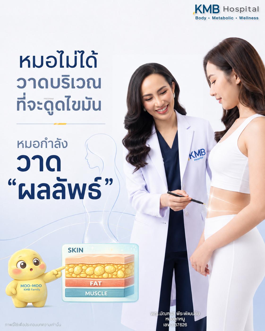 หมอลูกหนูอธิบายว่าการวาดแผนก่อนดูดไขมันคือการออกแบบผลลัพธ์และความสมดุลของรูปร่าง