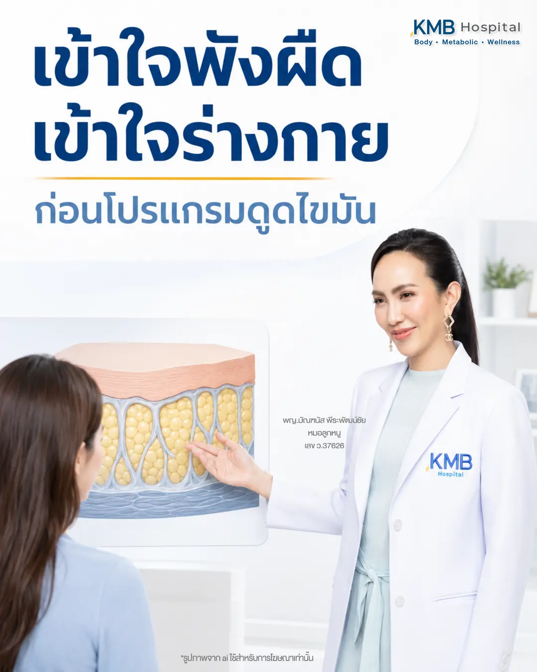 หมอลูกหนูอธิบายความสำคัญของพังผืดก่อนวางแผนดูดไขมัน